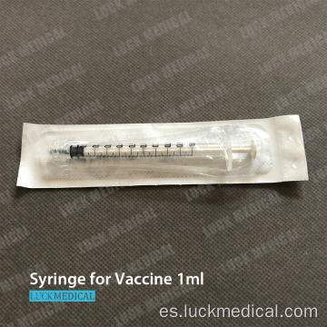 1 ml de jeringa desechable sin aguja